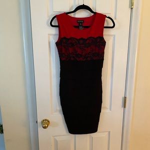 SALE🖤 Red Dress and Black Lace